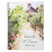 VineyardとRed Barn Water 結婚 color's ノートブック (正面)