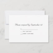 VineyardとRed Barn Wedding RSVPレスポンスカード 出欠カード (裏面)