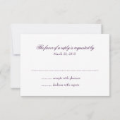 Vineyardの応答カード 出欠カード (裏面)