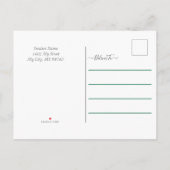 Vineyardエレガント Wedding Save the Date 案内ポストカード (裏面)