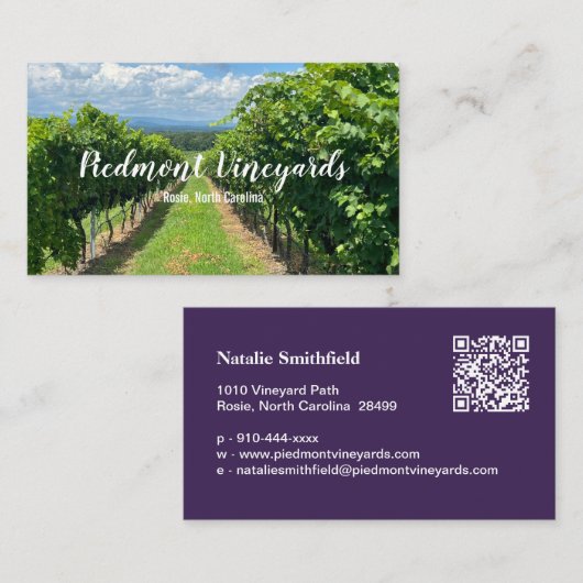 Vineyard名刺テンプレート 名刺 (正面/裏面)