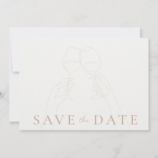 Vineyard結婚のトースト写真Save the Date セーブザデート (正面)