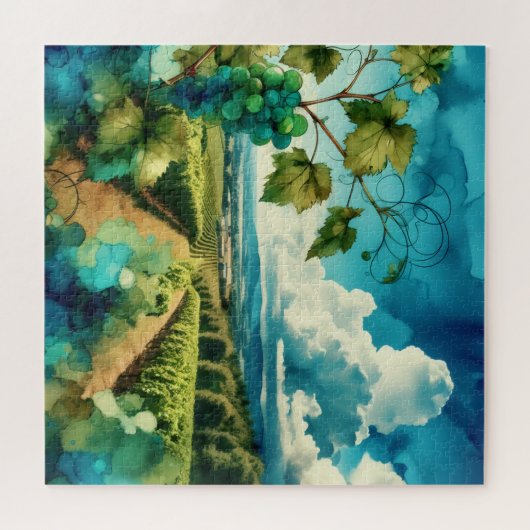 Vineyard Alcohol Ink ジグソーパズル (横)