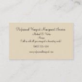 Vineyard and Harvest Services名刺 名刺 (裏面)