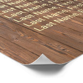 Vineyard Barrel結婚の座席表16表 ポスター (角)