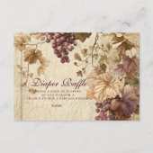Vineyard Grape Floral Diapper Raffle  エンクロージャーカード (正面)