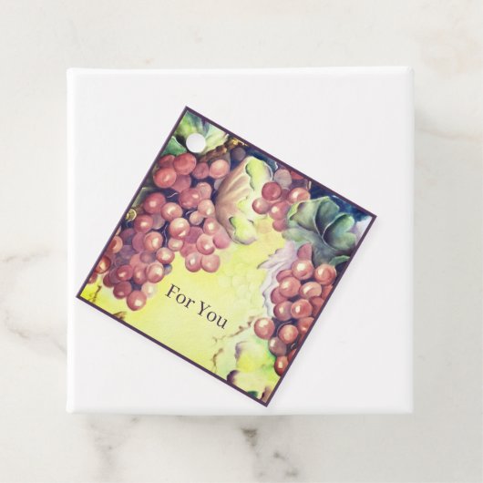 Vineyard Grapes Gift Tag — Orchard Harvest  フェイバータグ (インサイチュ)