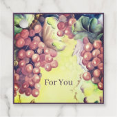 Vineyard Grapes Gift Tag — Orchard Harvest  フェイバータグ (正面)