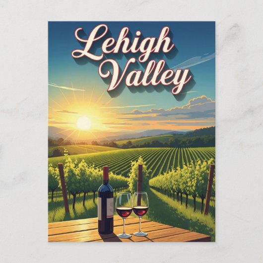 Vineyard in Lehigh Valley Pennsylvania Travel ポストカード (正面)