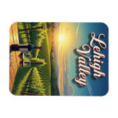 Vineyard in Lehigh Valley Pennsylvania Travel マグネット (横)