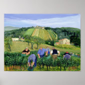 Vineyard Olives and Sunflowers ポスター (正面)