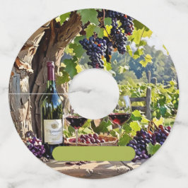 Vineyard Print Wine Glass Tags ワイングラスタグ