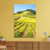Vineyard, Stellenbosch, Western Cape キャンバスプリント (インサイチュ (リビング))