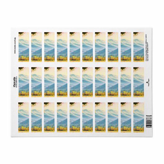 Vineyard、Summer、Cozy、Omfortableс ラベル (フルシート)