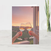 Vineyard Sunset Toast カード (正面)