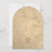 Vineyard Wedding Elegant Arch Monogram 招待状 (裏面)