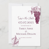 Vineyard Wedding Save the Date 招待状 (正面)
