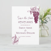 Vineyard Wedding Save the Date 招待状 (スタンド正面)