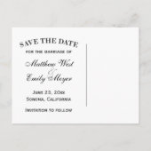 Vineyard Wedding Save The Date Postcard 案内ポストカード (裏面)