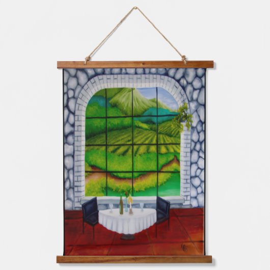 Vineyard Window 吊り下げ型タペストリー (正面)