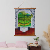 Vineyard Window 吊り下げ型タペストリー (寝室)