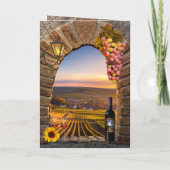 Vineyard Winery Wedding Photo Thank You Card サンキューカード (裏面)