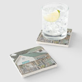 Viningsの古いイン、Vinings、アトランタのコースター ストーンコースター (横)