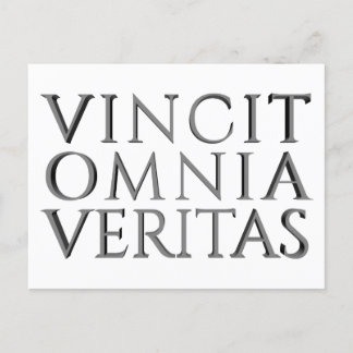 VINIT OMNIA VERITAS – ライトホリディポストカード シーズンポストカード