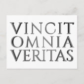 VINIT OMNIA VERITAS – ライトホリディポストカード シーズンポストカード (正面)