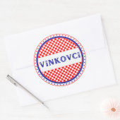 Vinkovci City Pride Emblem – Croatian Identity ラウンドシール (封筒)