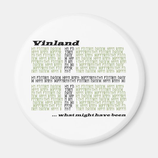 Vinland Runic Flag – 何があったか マグネット (正面)