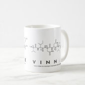 Vinnieペプチド名mag コーヒーマグカップ (正面右)