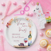 Vino前誓ワイナリーブライダルシャワー印刷 ペーパープレート (パーティー)