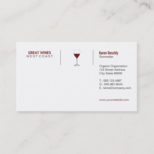Vino (グリッド形式) 名刺 (正面)
