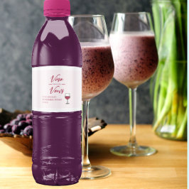 Vino Before The Vowsブライダルシャワー/バチェロレッテ ペットボトルラベル