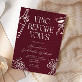 Vino Before Vows バチェラーウィークエンドの旅程 招待状