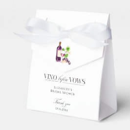 Vino Before Vows ブライダルシャワーワインのお礼 フェイバーボックス