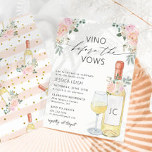 Vino Before Vows ワイン ブライダルシャワー インビテーション