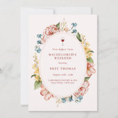 Vino Before Vows Bachelorette Weekend 招待状 (正面)