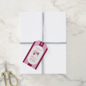 Vino Before Vows Bridal Shower ギフトタグ (より糸付き)