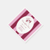 Vino Before Vows Bridal Shower スタンダードカクテルナプキン (角)