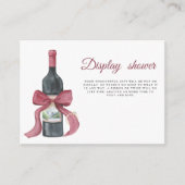 Vino before Vows Bridal shower Display shower エンクロージャーカード (正面)