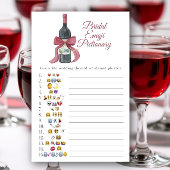 Vino before Vows Bridal shower emoji Pictionary