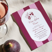 Vino Before Vows Bridal Shower Invitation 招待状