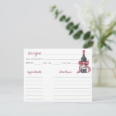 Vino before vows Bridal shower - recipe (スタンド正面)