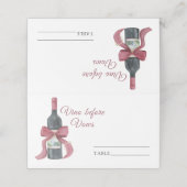 Vino before Vows Bridal shower - wedding place プレイスカード (外部開封)