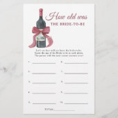 Vino before Vows How old was the bride to be game (正面)