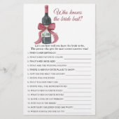 Vino before Vows Who knows the bride best (正面)