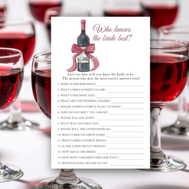 Vino before Vows Who knows the bride best (クリエイターアップロード済み)