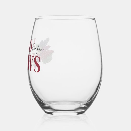 Vino before vows WIneテイスティングブライダルシャワー ステムなしワイングラス (左)